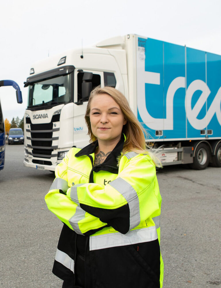 Tredun logistiikka-alan opiskelija