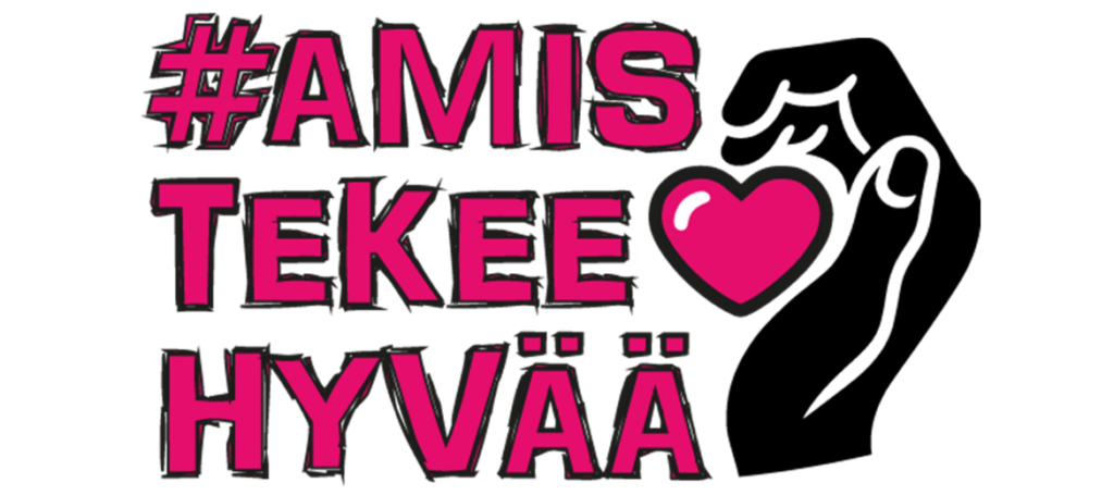 Amis tekee hyvää -teksti.
