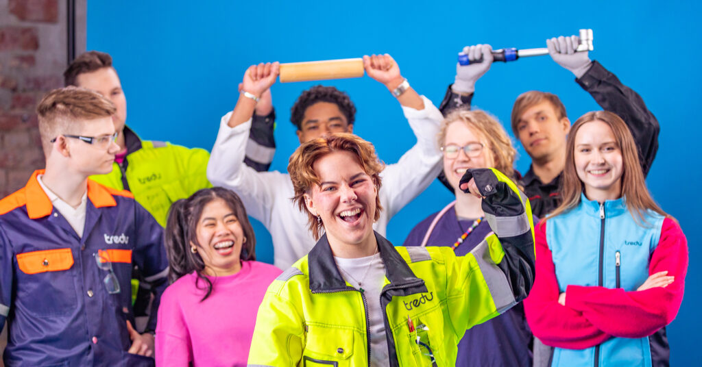 Tredun eri alojen opiskelijoita