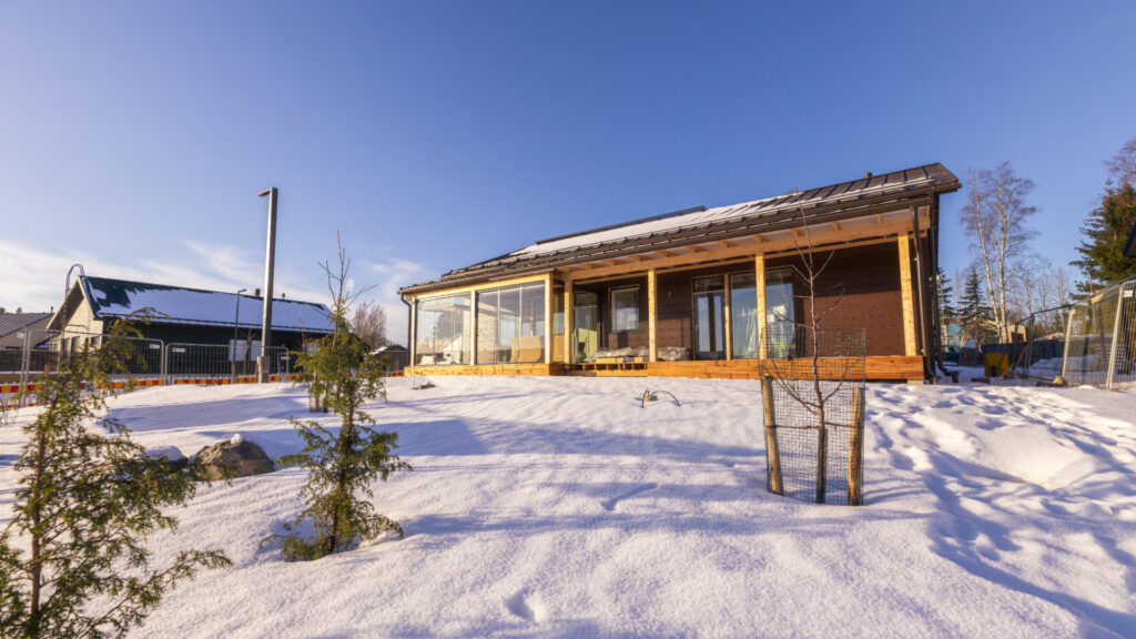 Tredun Aurora-talo rakennusvaiheessa