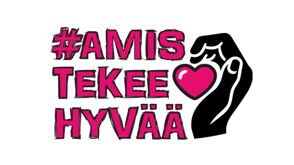 Amis tekee hyvää -teksti.