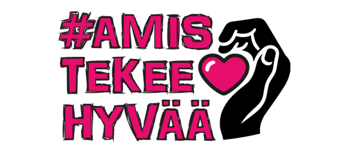 Amis tekee hyvää -teksti.
