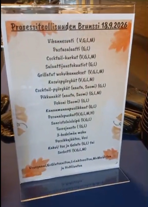 Ruokalista.